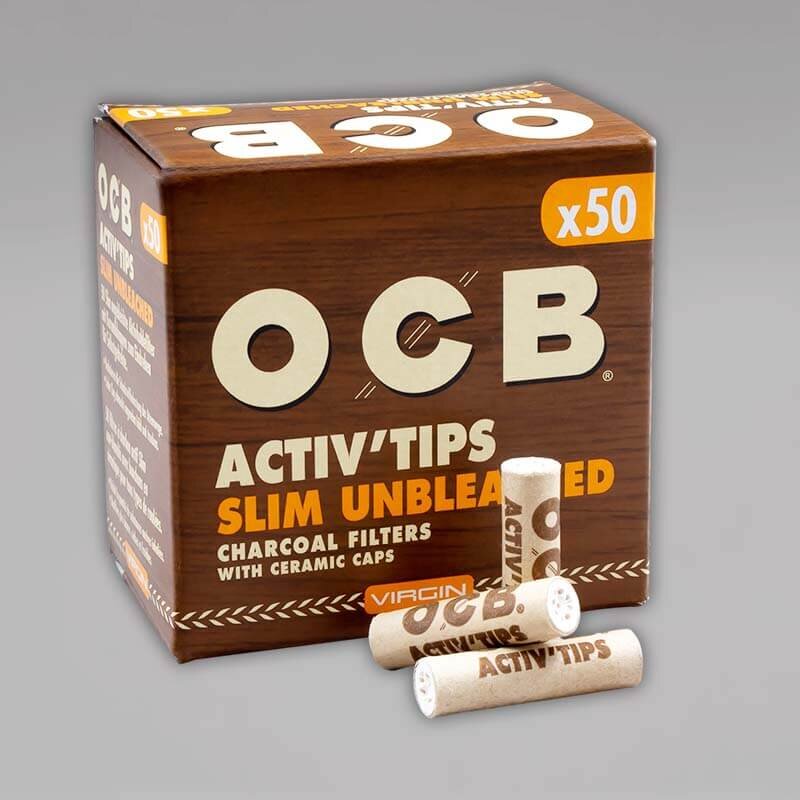 ocb-activ-tips-slim-unbleached-7mm-50-stueck